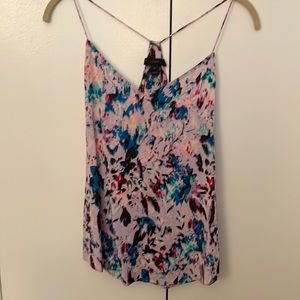 J Crew race back silk tank top. Excellent condition!